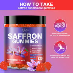 Hoozzch saffron gummies eye health concept highlighting vision support