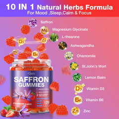 Hoozzch saffron gummies kids use with pleasant fruity flavor supporting calm