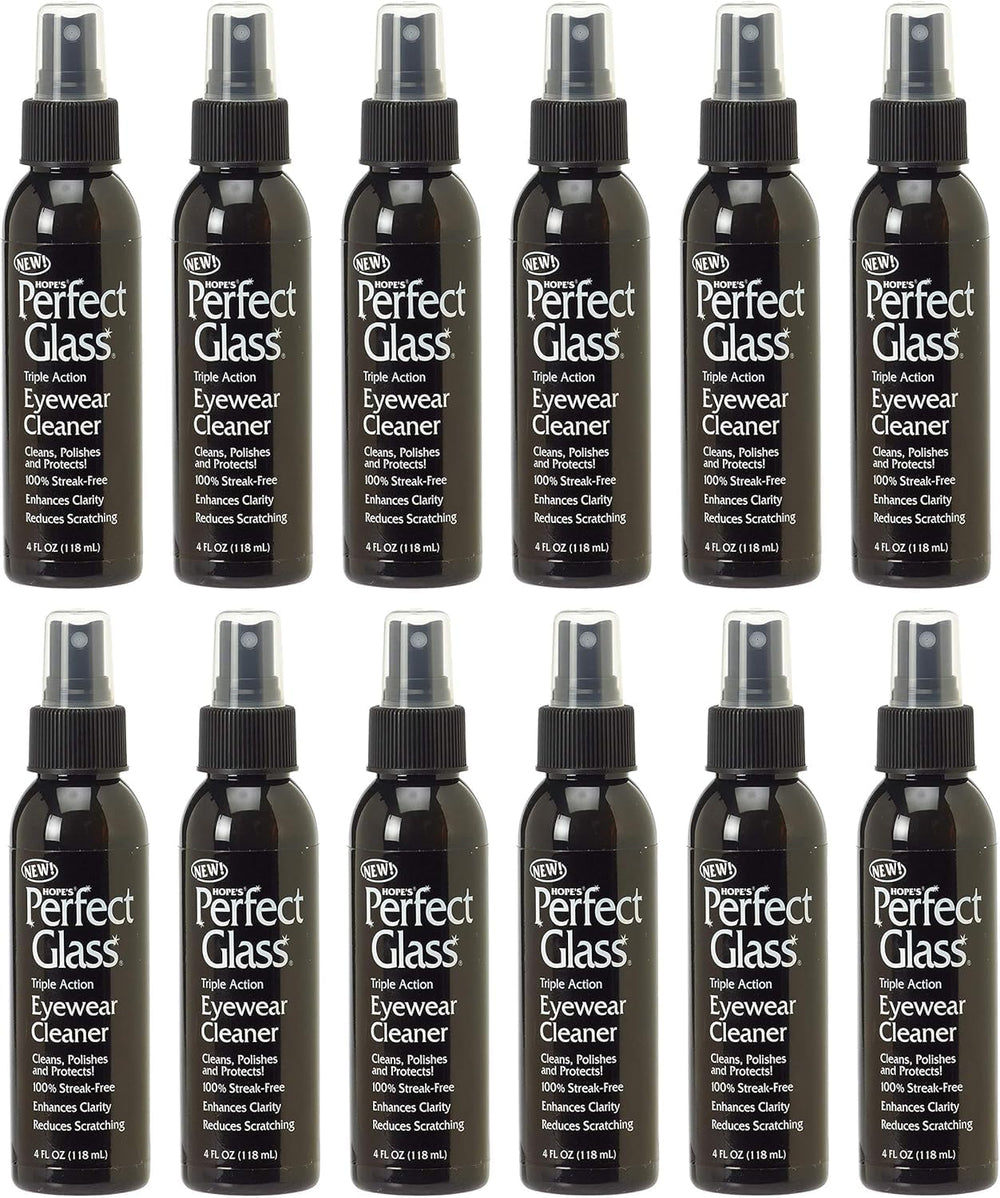 HOPE'S Perfect Glass Eyewear Cleaner bottle ready for daily cleaning and anti-fog prep.