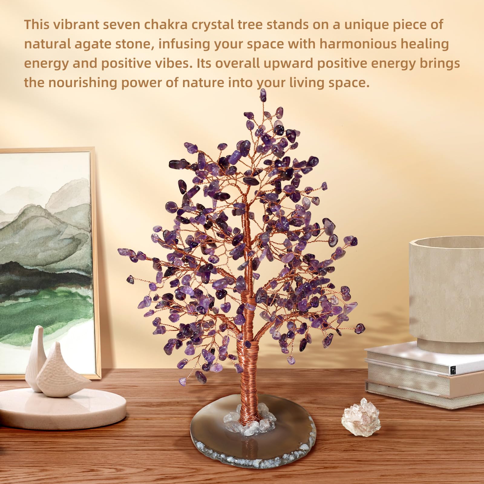 Desk-friendly Hopeseed tree for focus, meditation, and decorative appeal.