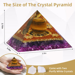 Hopeseed Orgone Pyramid copper ring detail enhances inner radiance and energy flow