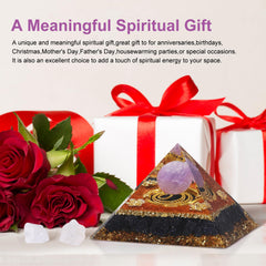 Hopeseed Orgone Pyramid on desk creates mindful moments during work