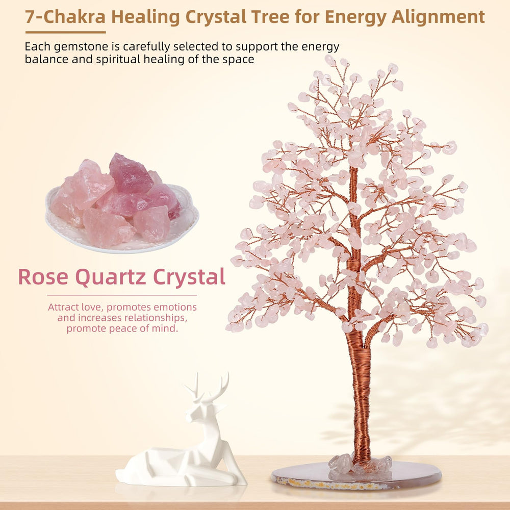 Hopeseed tree trunk and branches hand-twisted with copper wire for lifelike shape.