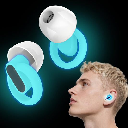 Hopihe Concert Ear Plugs glow in dark for easy nighttime use and noise reduction.