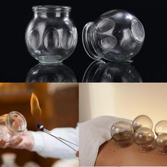 Hora de Lima glass cupping set aids back and legs relaxation