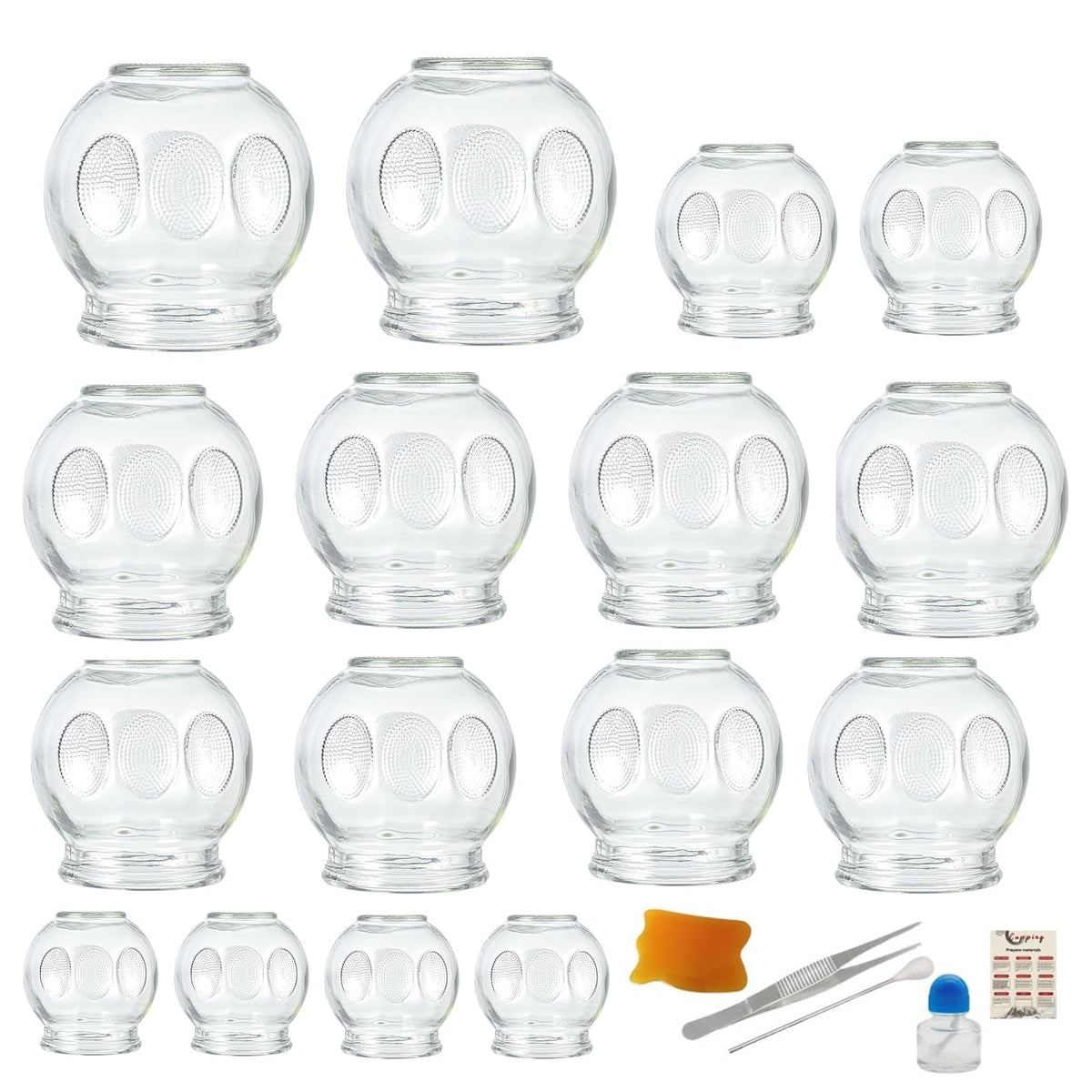 Hora de Lima glass cupping set for face and head promotes soothing relief