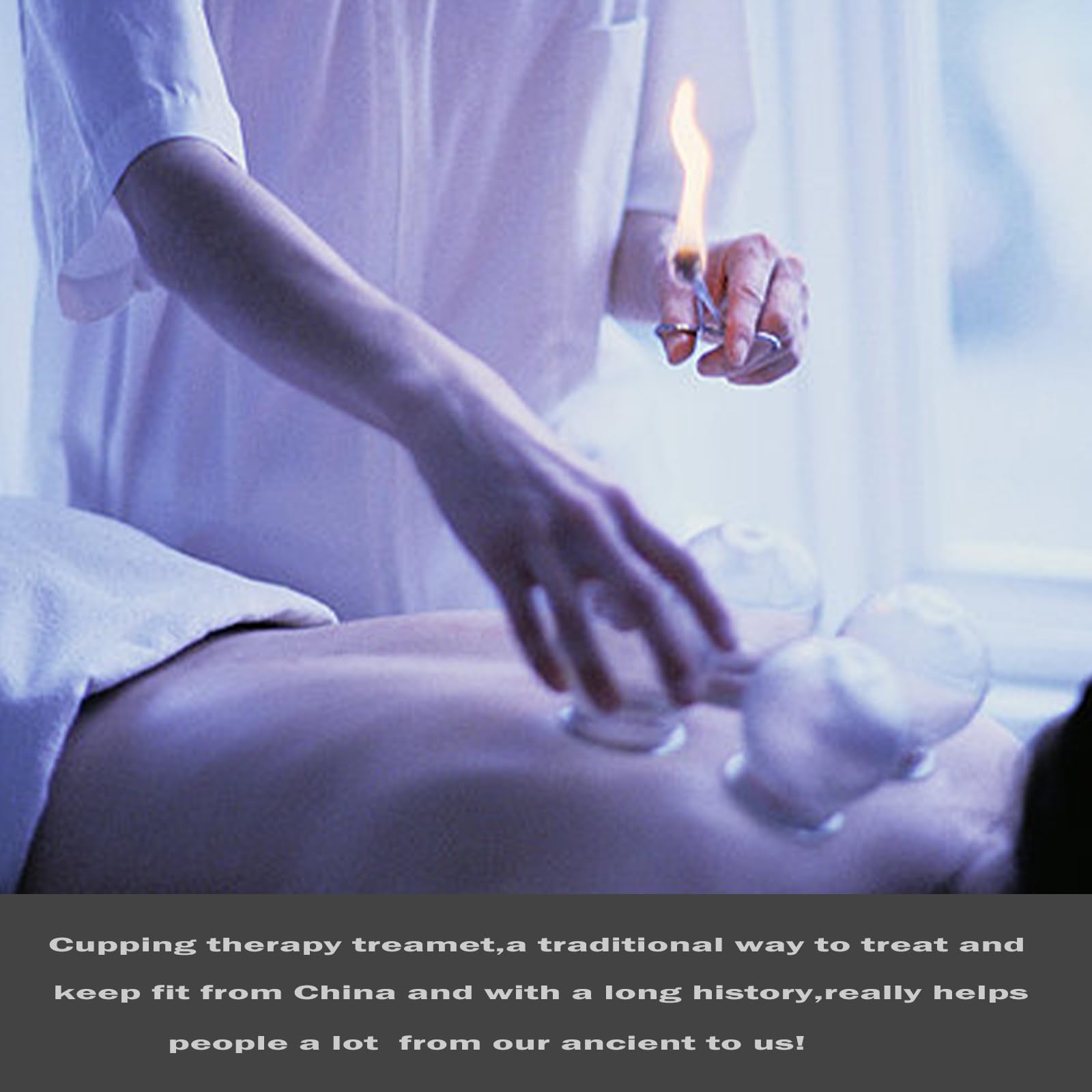 Hora de Lima glass cupping set supports back and waist comfort
