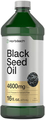 Horbäach Black Seed Oil liquid bottle for convenient daily wellness.