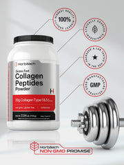 Horbaach Collagen Peptides pouring into blender bottle for drinks
