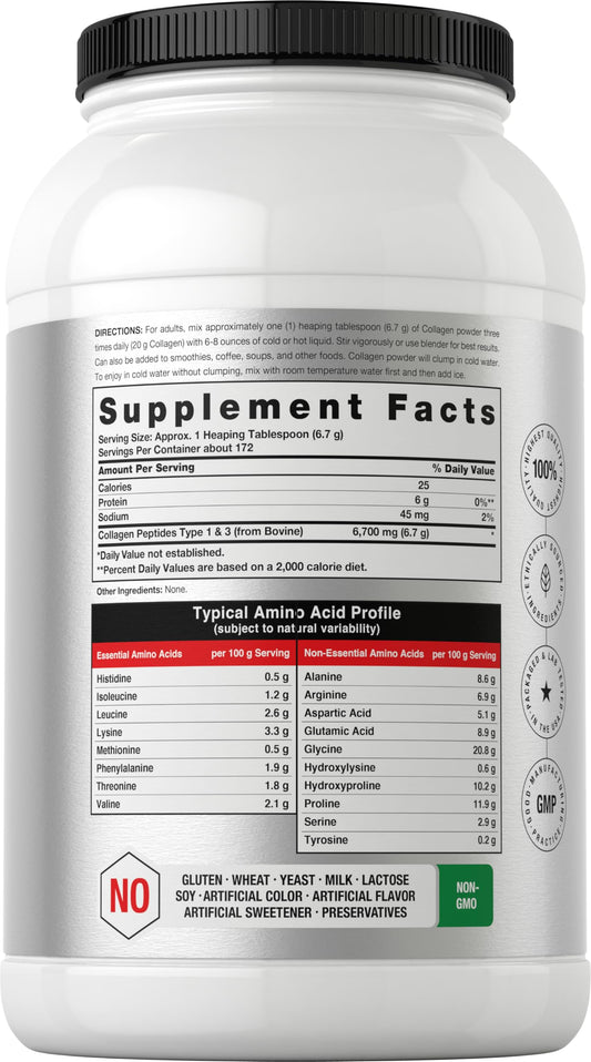 Horbaach Collagen Peptides scoop in smoothie for added protein