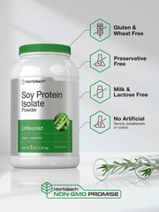 Horbaach unflavored soy protein isolate, flavor-neutral base for recipes.