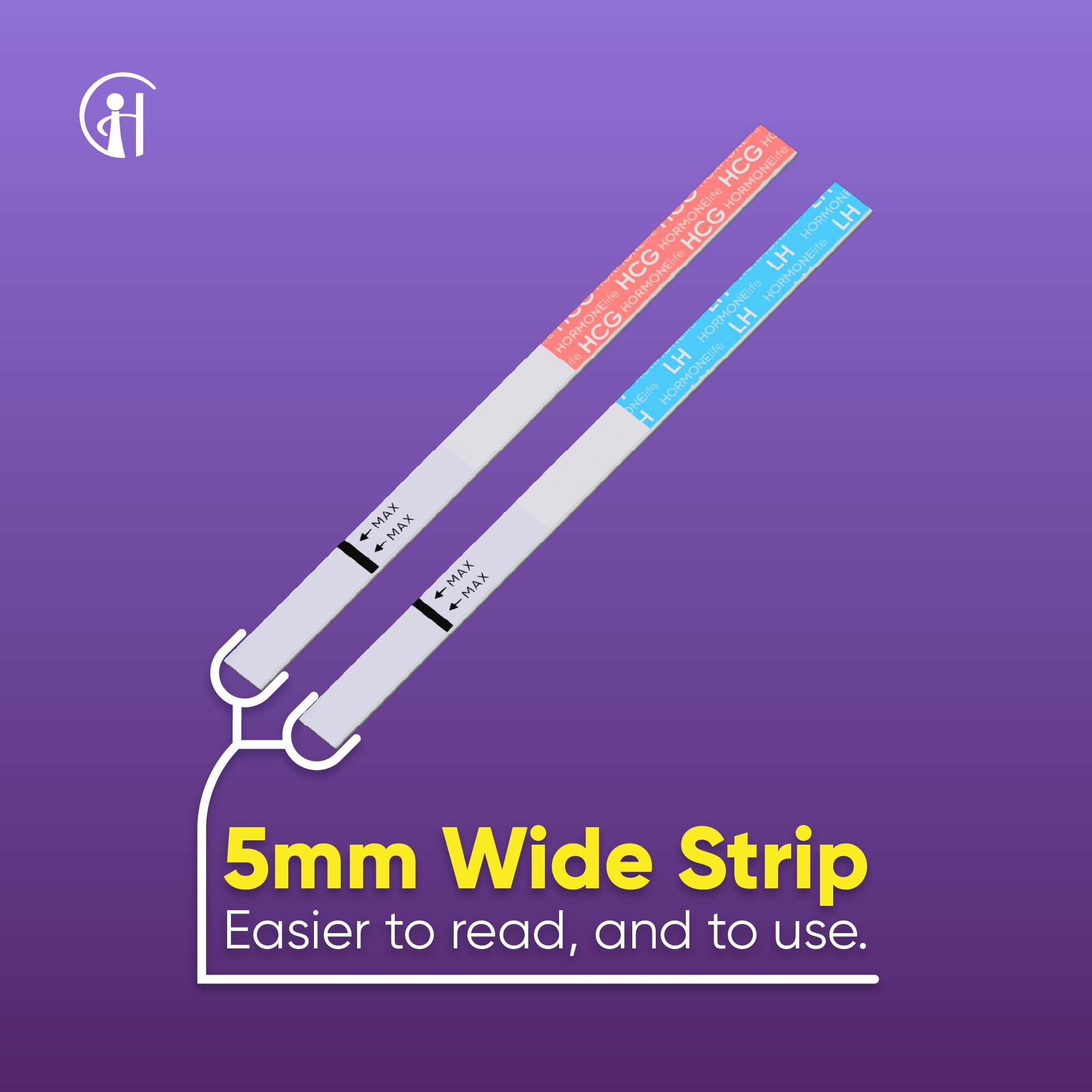 HORMONElife pregnancy test strip sealed pack for private early detection.