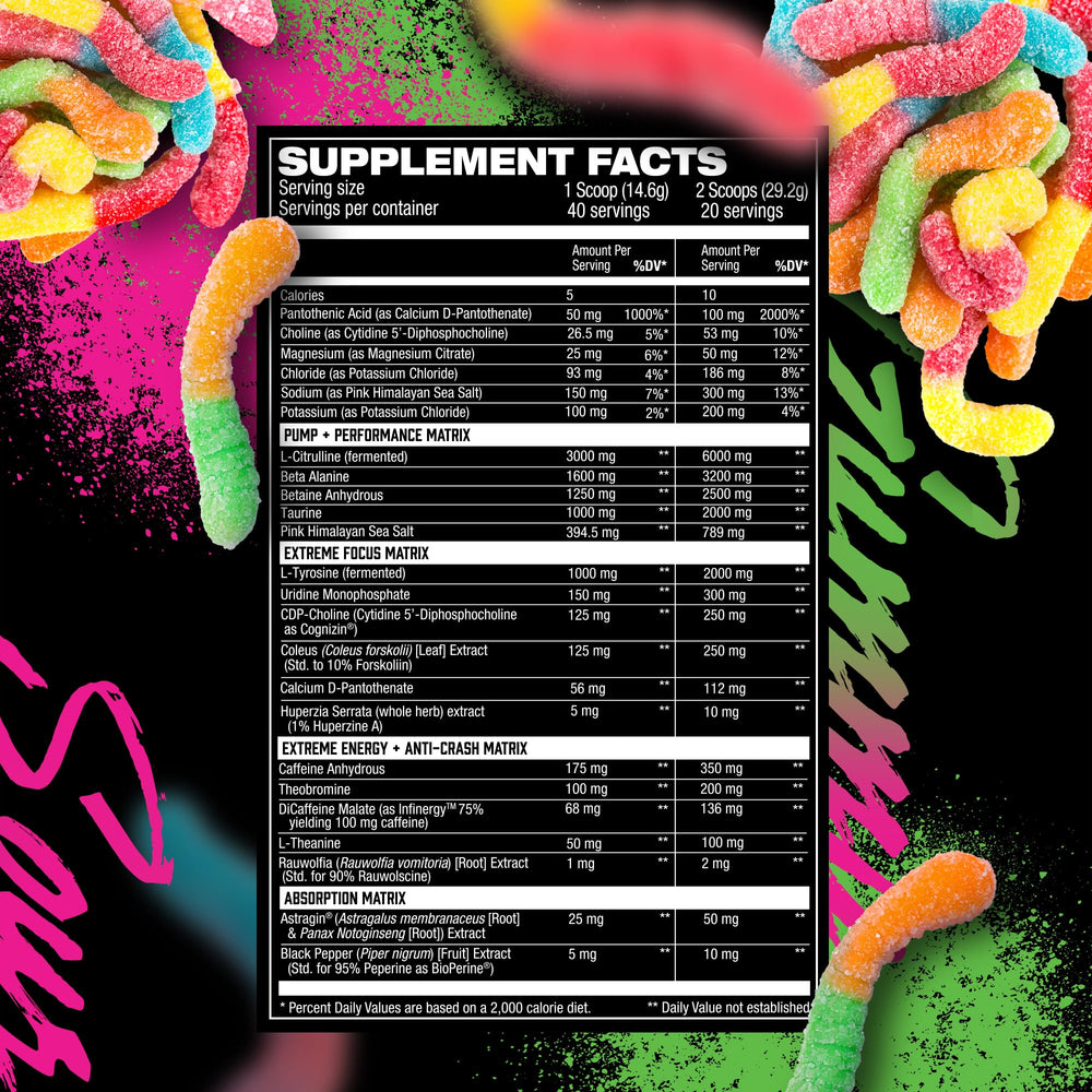 Absorption boosters AstraGin and BioPerine visible in the Amped formula.