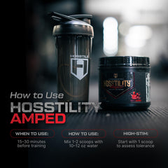 HOSSTILE Amped absorption astragin indicates faster ingredient uptake