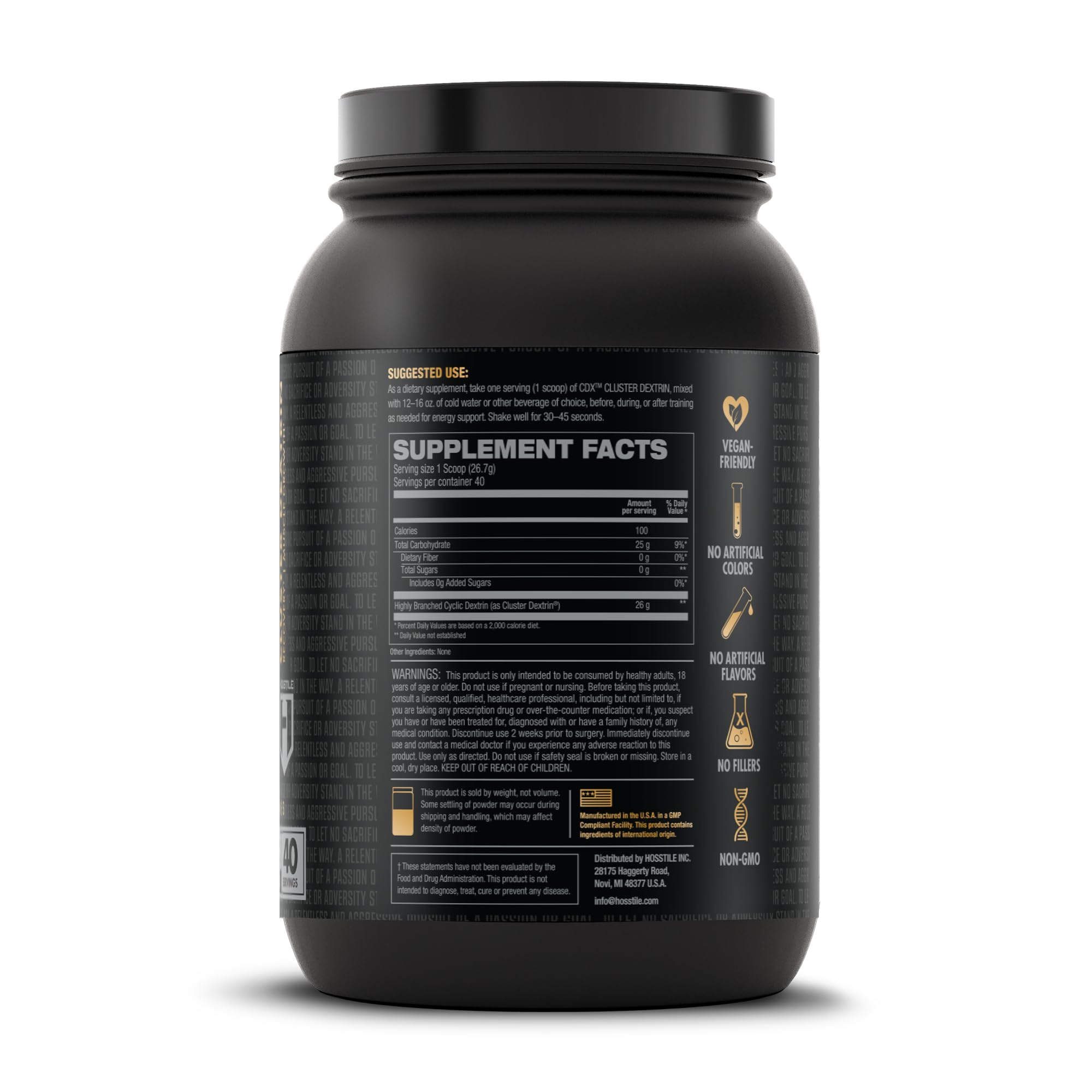 HOSSTILE CDX alongside electrolytes showcases versatile fueling for training blocks.