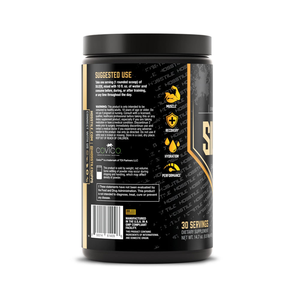 HOSSTILE SILO[9] EAA 30-servings-tub compact and travel-ready.