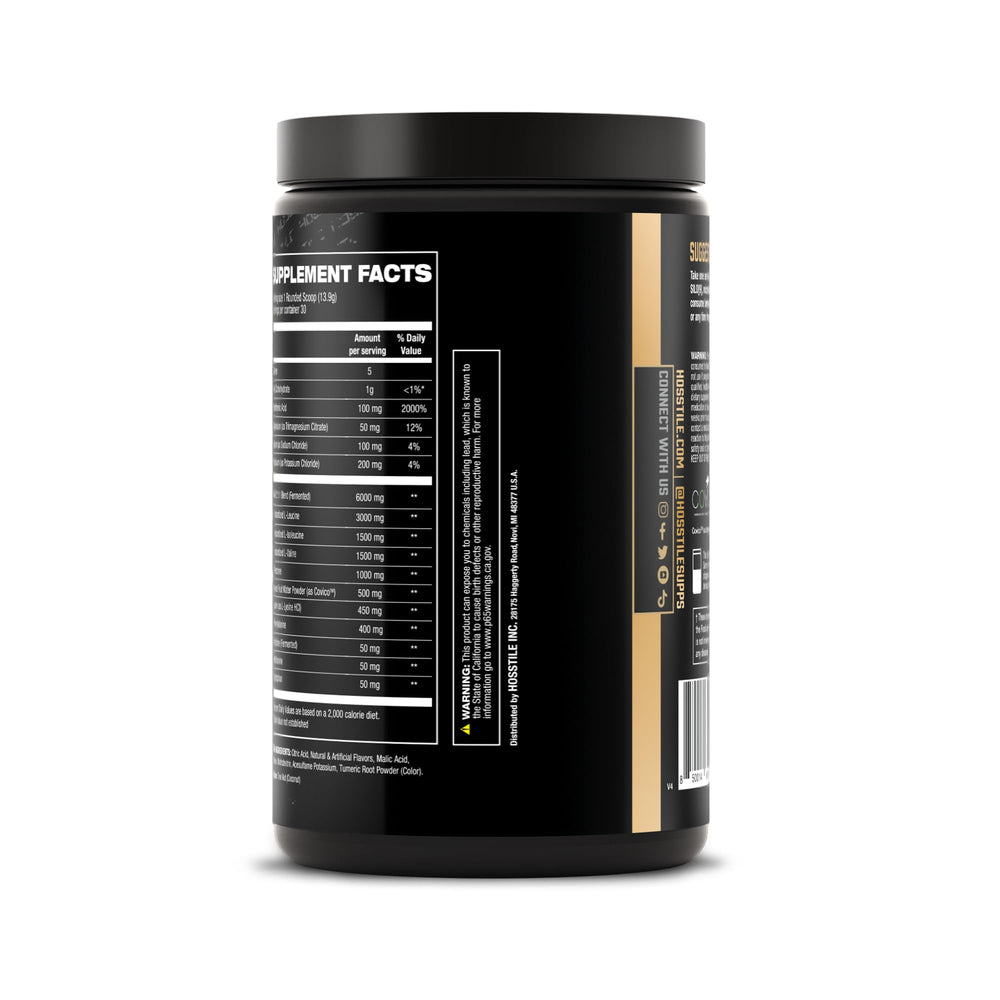 HOSSTILE SILO[9] EAA active-lifestyle-daily-use convenient amino drink.