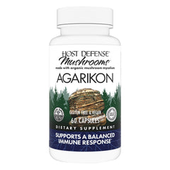 Host Defense Agarikon capsules bottle for daily immune support.