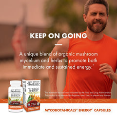 Host Defense MycoBotanicals Energy Capsules green tea visuals evoke vitality