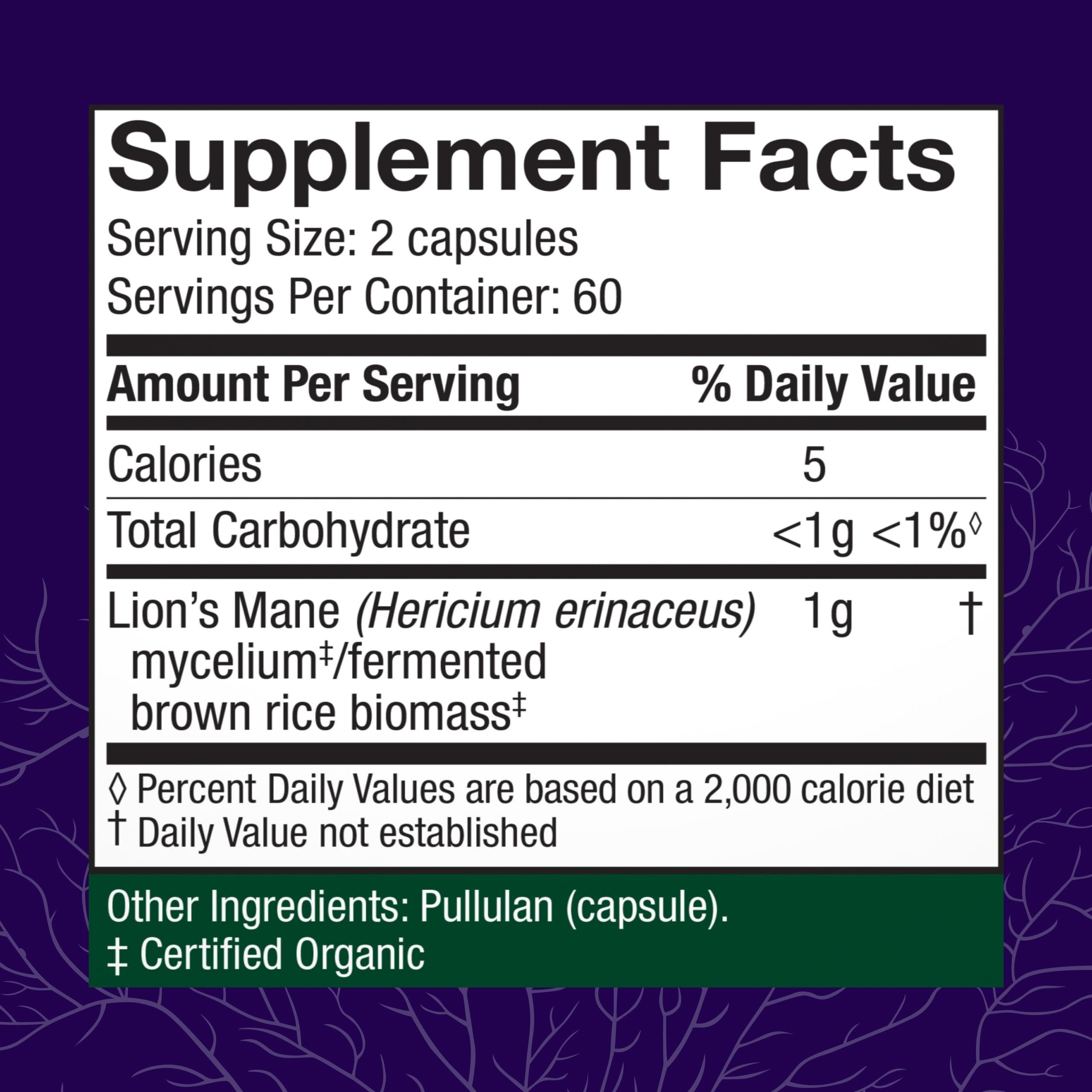 Host Defense Lion's Mane capsules ready for daily focus and memory support
