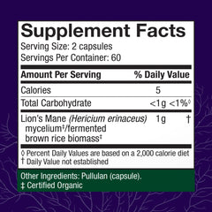 Host Defense Lion's Mane capsules ready for daily focus and memory support
