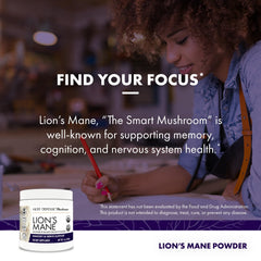 Compact Lion's Mane powder jar with secure cap