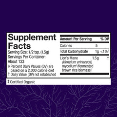 Pouring Lion's Mane powder for easy daily use and focus