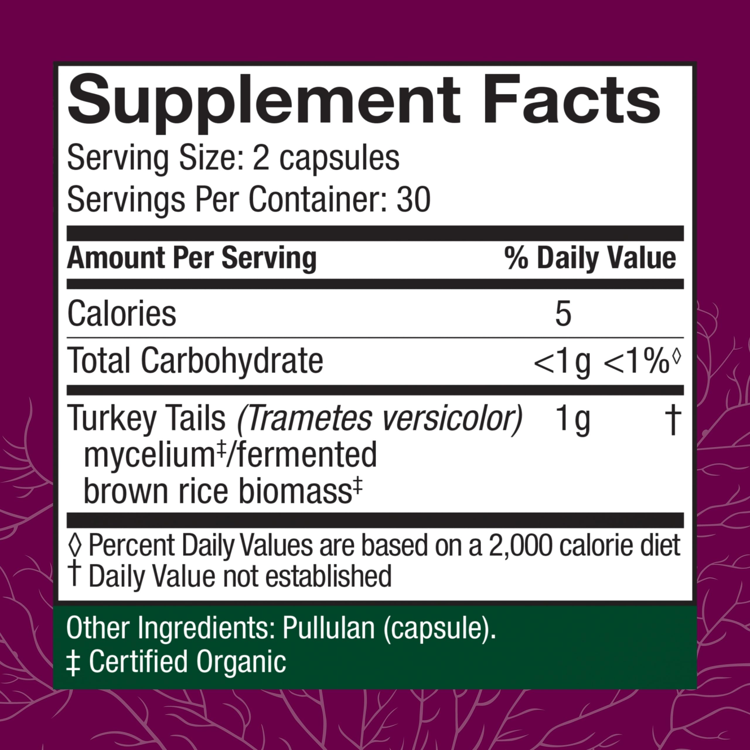 Host Defense Turkey Tail capsules closeup highlights capsule texture for GI support.