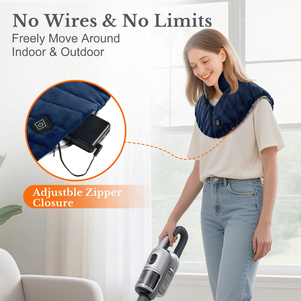 HOTHUGZ large wrap measures 20.5 by 23 inches for versatile fit.