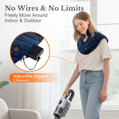 HOTHUGZ large wrap measures 20.5 by 23 inches for versatile fit.