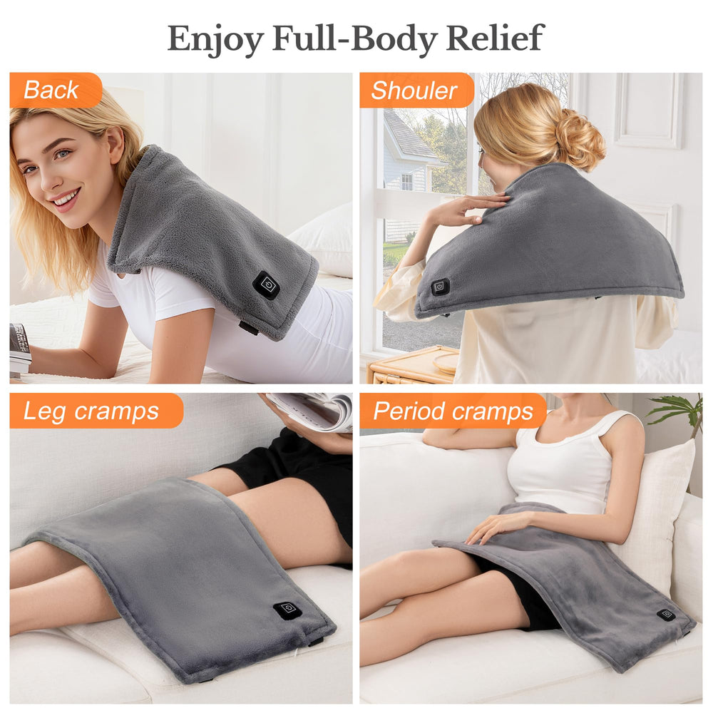 HOTHUGZ heating pad premium milk fleece fabric feels soft
