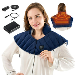 HOTHUGZ neck-shoulders-back heating pad delivers soothing warmth for tired areas.