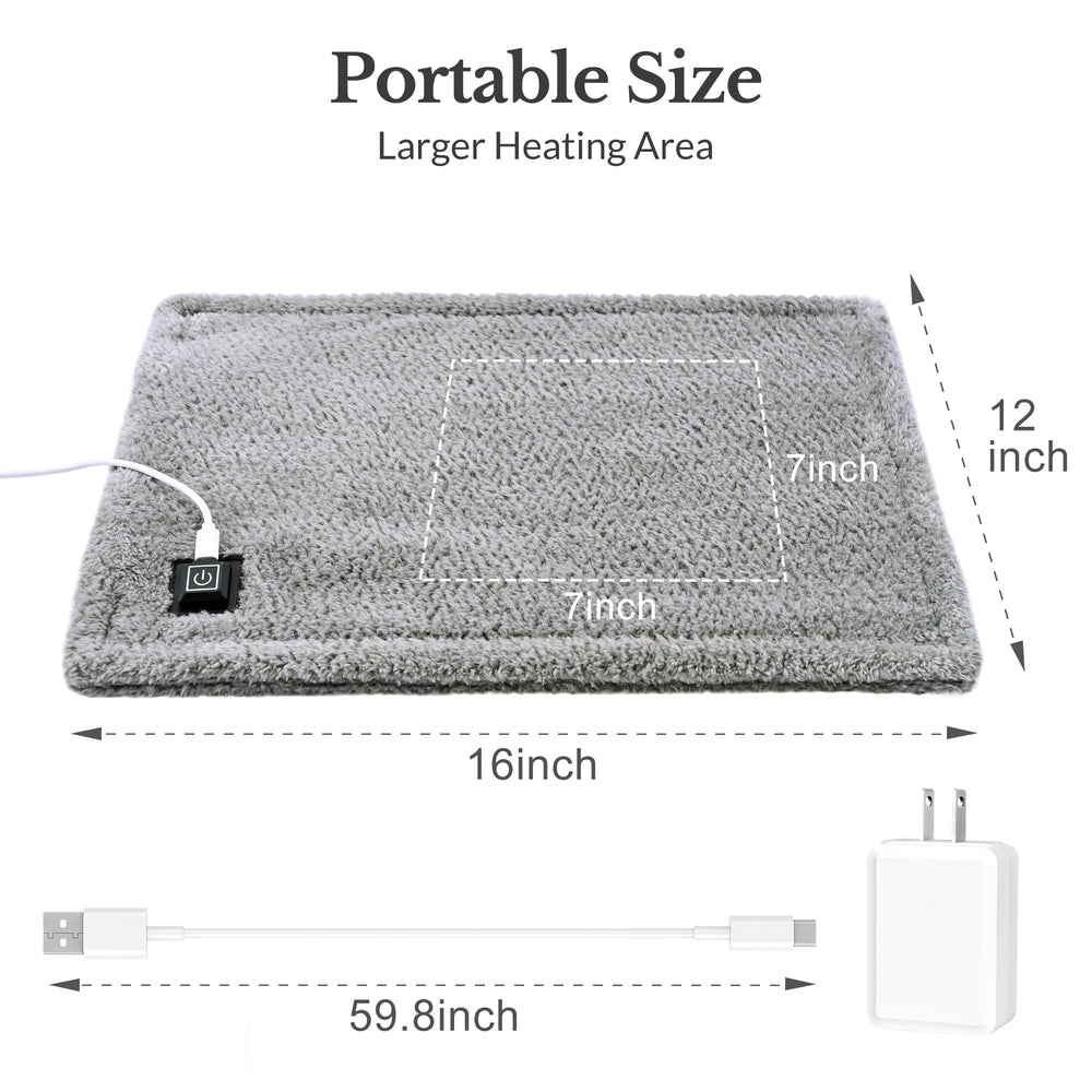 Side pocket on HOTHUGZ pad fits a power bank for travel.
