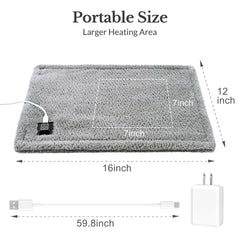 Side pocket on HOTHUGZ pad fits a power bank for travel.