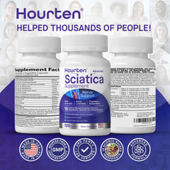 Closeup of Hourten capsules for easy daily intake and nerve support.