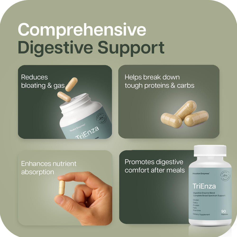Capsule pour demonstrates easy mixing into meals for protein digestion.