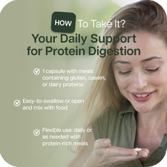 Meal-ready presentation shows compatibility with protein-rich foods.