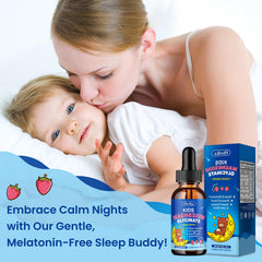 Hovika kid-taking-drops image shows simple, mess-free daily dosing