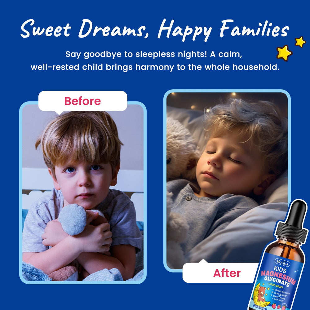Hovika label on drops highlights strawberry flavor and kid-friendly formula