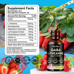 Hovika GABA L-Theanine Drops vegan and non-GMO formula for clean lifestyle.
