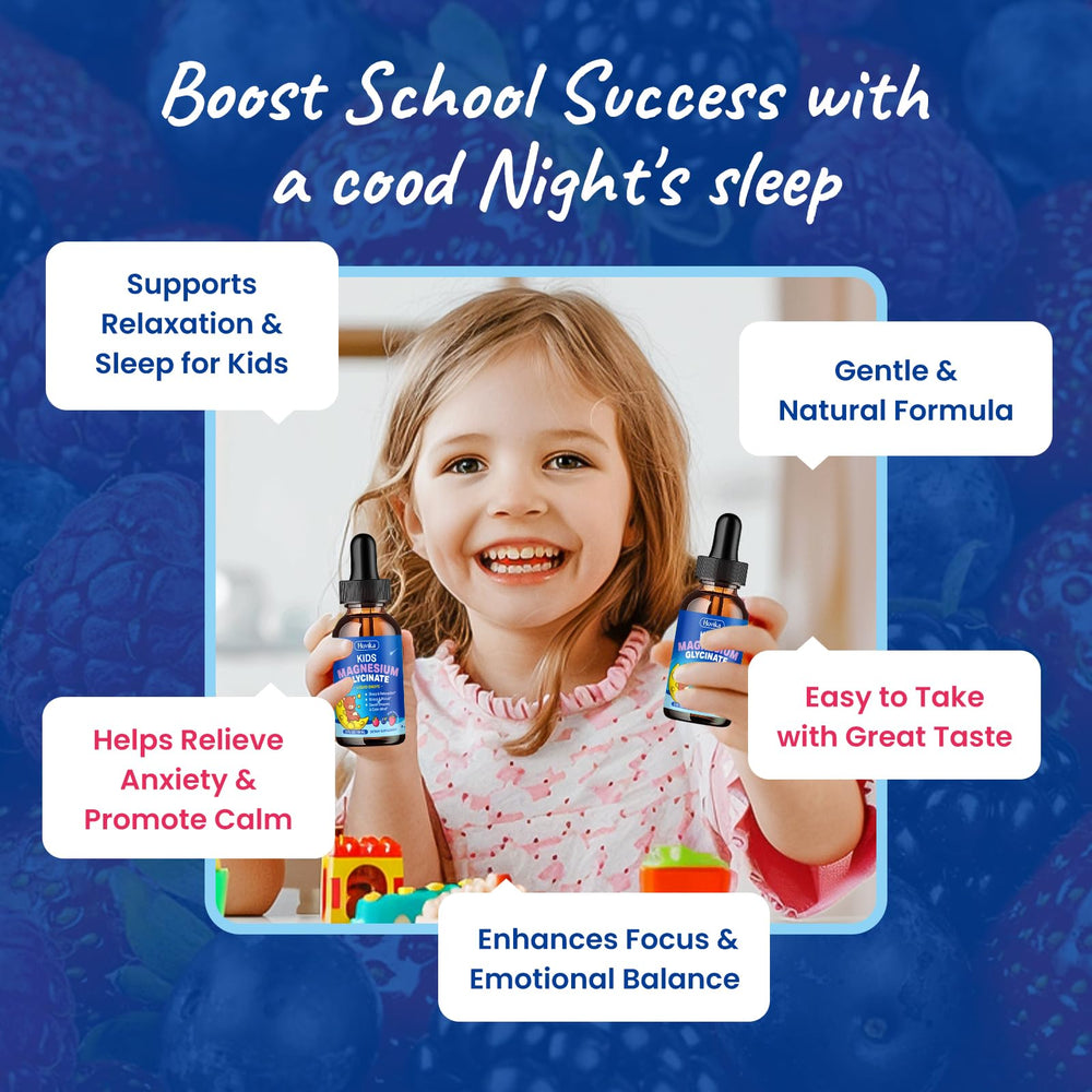 Hovika kid-friendly blend with L-Theanine and Omega-3 supports focus
