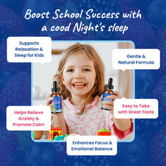 Hovika kid-friendly blend with L-Theanine and Omega-3 supports focus