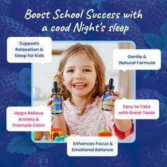 Hovika Kids Magnesium Drops dropper showing precise kid-friendly portion control.