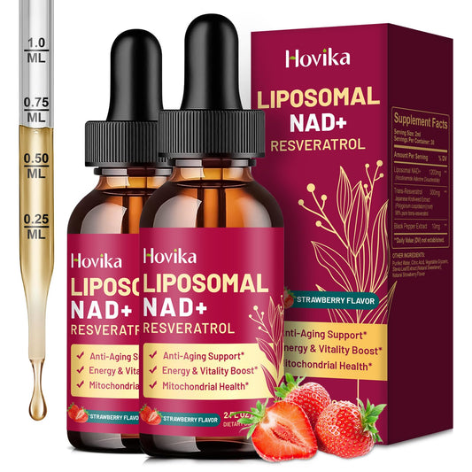 Hovika NAD liquid drops bottle for convenient daily NAD intake.