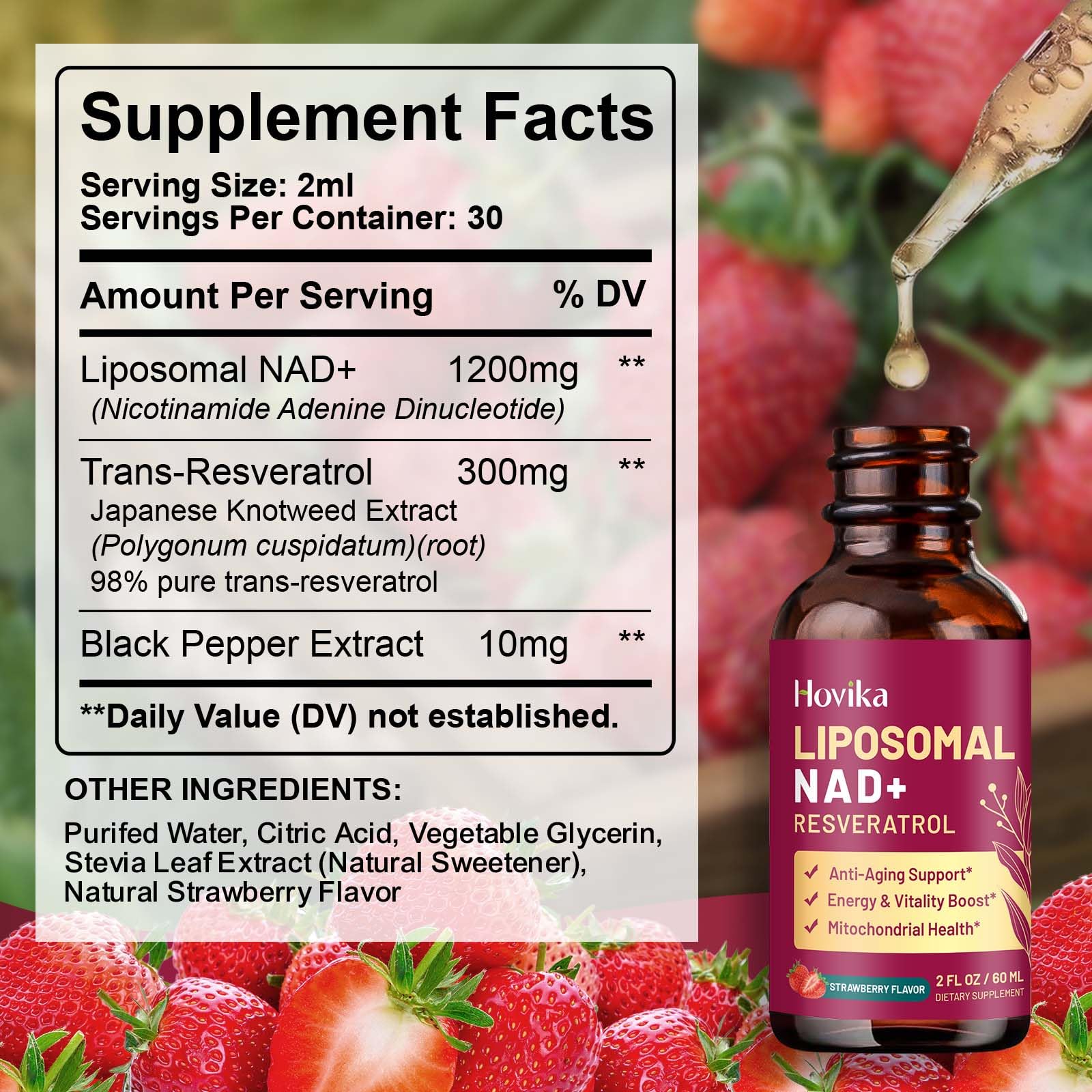 Hovika NAD drops with measuring tip for easy serving.