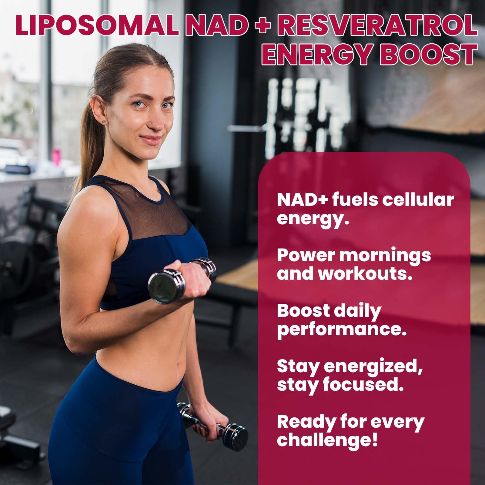 Hovika NAD with resveratrol featuring a boost in NAD pathways.