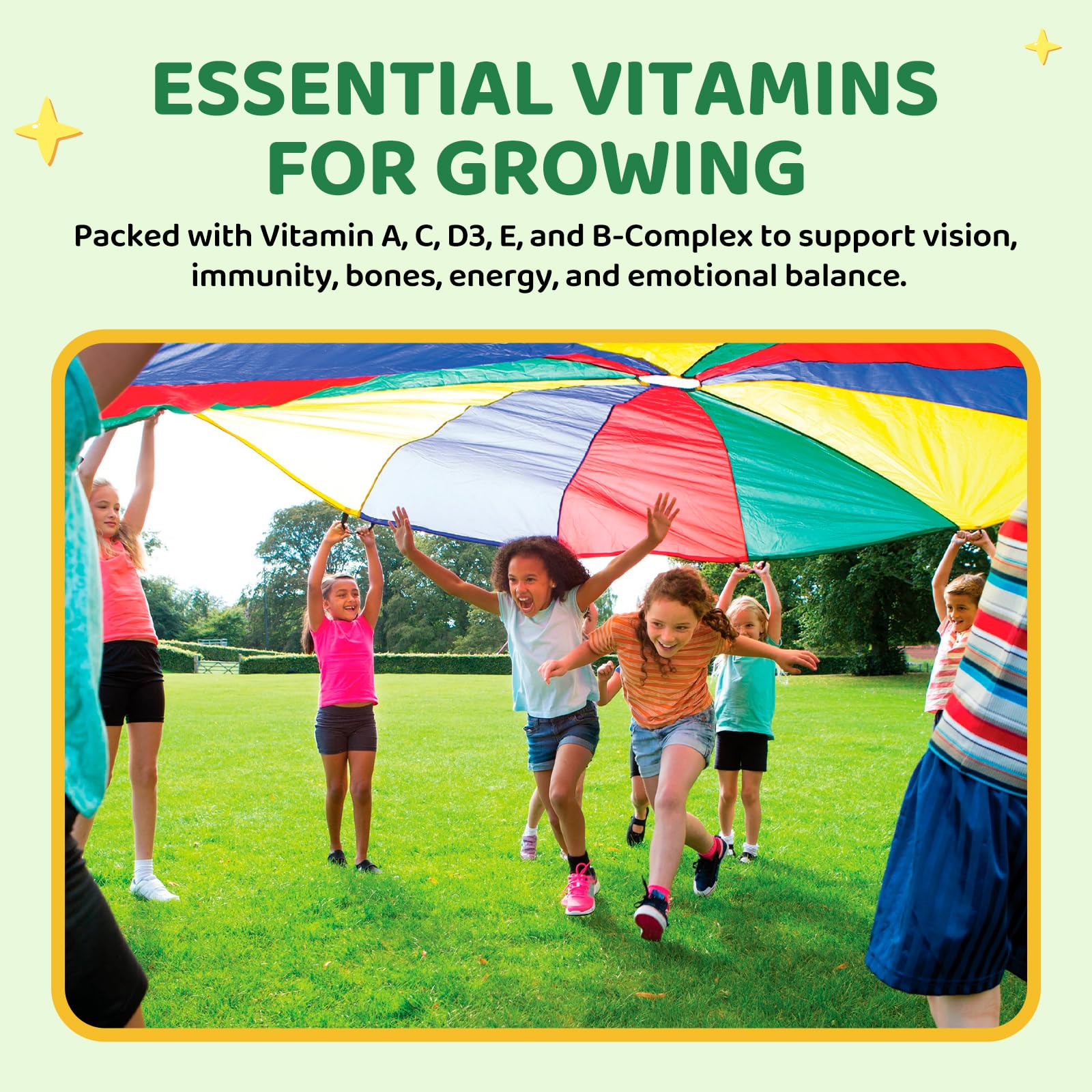 Hovika Sugar-free label highlights kid-friendly, sugar-free wellness option.