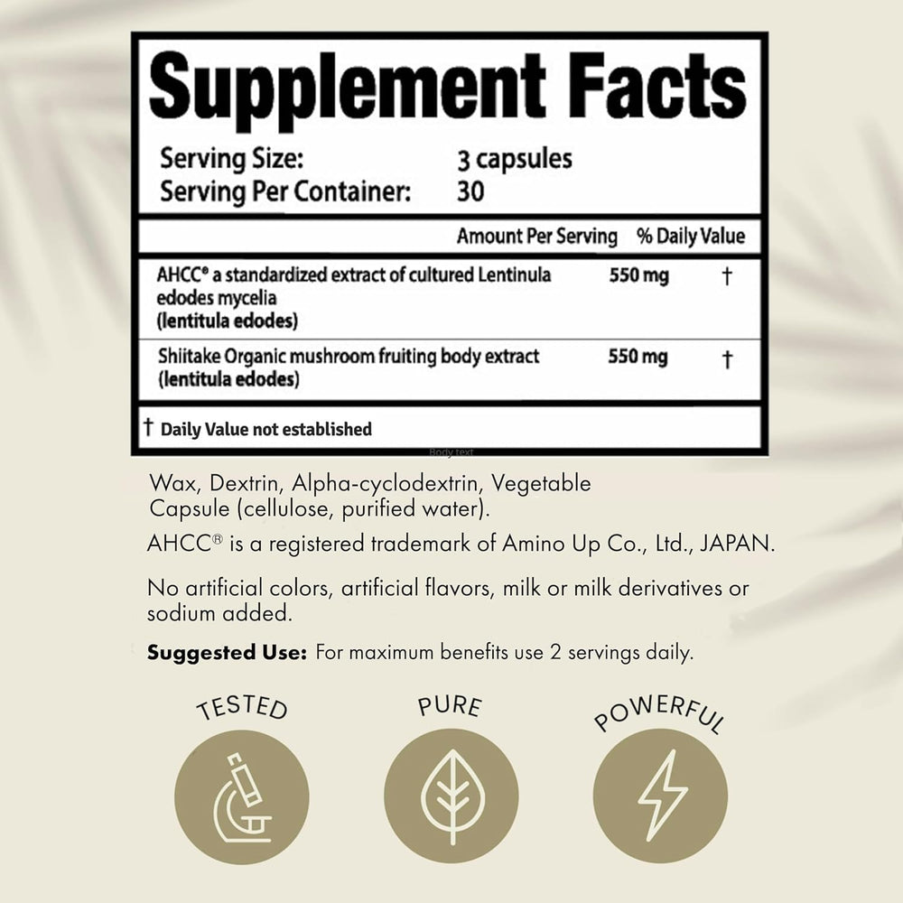 HPD Rx clinical trial reference indicates AHCC research breadth.