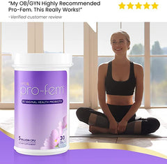 HPD Rx Pro-Fem capsules on dark background evoke clinical trust