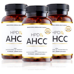 HPD Rx AHCC-Shiitake 1100 mg bottle for daily immune support